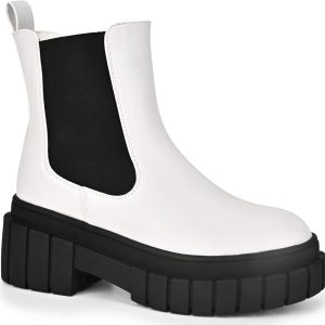 READYSALTED Women's Ankle Low Heel Platform Chunky