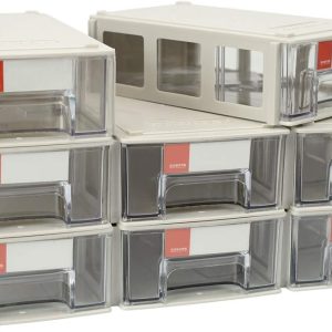 ZIIYAN Set of 8 Plastic Desktop Stackable Modular