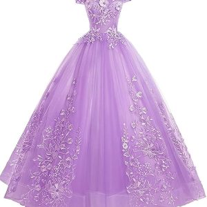 LEJY Women's Off The Shoulder Dresses Masquerade P