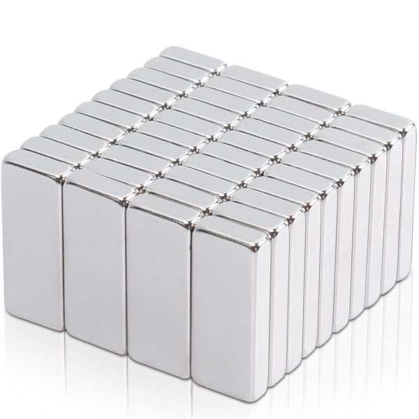 MAGXCENE Strong Rare Earth Magnets Bars, 40 Pack S