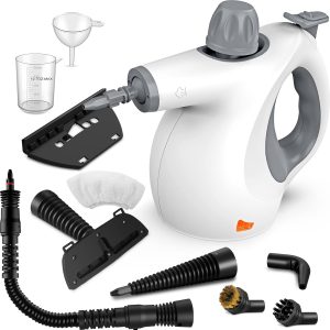 Handheld Pressurized Steam Cleaner with 9-Piece Ac