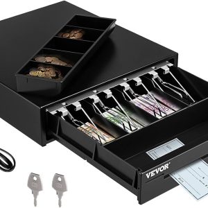 VEVOR Cash Register Drawer 13" 12 V for POS System