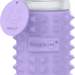 Simple HH Premium Glass Water Bottle with Spiked S