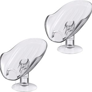 NPET Not Punched Self Draining Plastic Soap Dish H