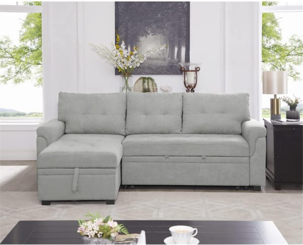 Naomi Home Jenny Sectional Sleeper Sofa - Elegant