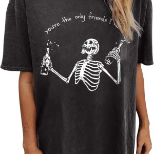 Womens Casual Y2K Tops Plus Size Tshirts Vintage S