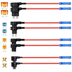 4 Types Add-a-Circuit Fuse Tap Adapter with Standa