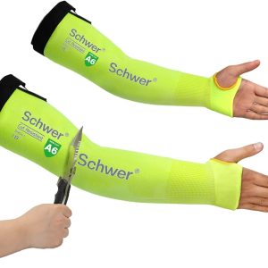 Schwer ANSI A6 Cut Resistant Sleeves, 18 inch Prot