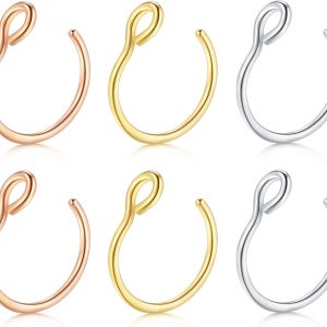 Briana Williams Fake Nose Ring Hoop Nose Ring Fake