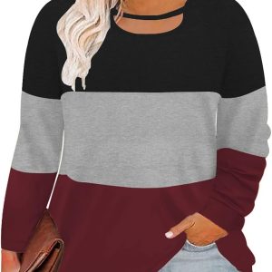 VISLILY Plus-Size Tops for Women Long Sleeve Shirt