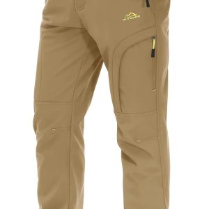 MAGCOMSEN Men's Winter Pants 5 Zip Pockets Snow Sk