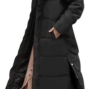 Women's Hooded Long Down Jacket Thickened Maxi Par