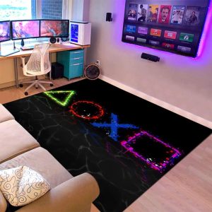 Tveinard Teens Boy Carpets Gamepad Living Room Mat