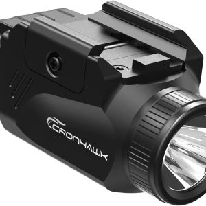 CRONHAWK 600 Lumens Gun Flashlight Compact Rail Mo