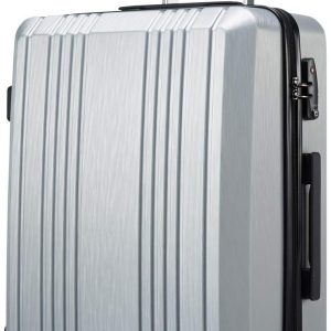 Coolife Luggage Suitcase PCABS with TSA Lock Spin