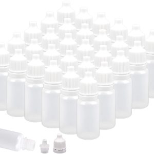 Nicunom 150 Pack Plastic Dropper Bottle, 10ml Clea