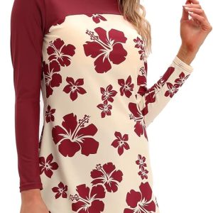 seafanny Women Muslim Swimwear Long Sleeve Burkini