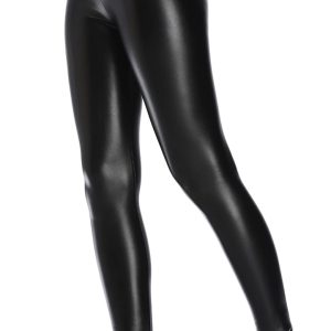 DITSONEO Women's Faux Leather Leggings Pants High