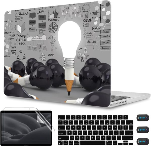 CISSOOK Creative Bulb Hard Shell Case for MacBook