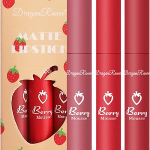 MarryLee 3 Packs Liquid Liptick Lip Gloss Set Mois