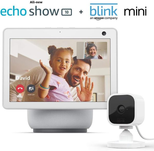Echo Show 10 (3rd Gen) Glacier White with Blink