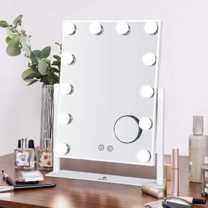 BSLE Vanity Mirror Lighted Makeup Mirror,Tabletop