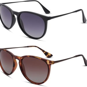 Haygafe Vintage Polarized Sunglasses for Women Men