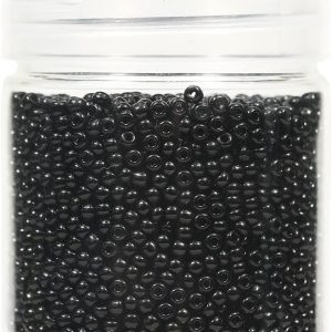 BALABEAD Opaque Black Color Loose Seed Beads About