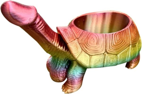 NSQFKALL Turtle Dick Planter Tortoise Figurine Fig