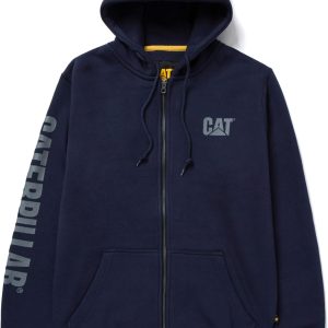 Caterpillar Men's Full Zip Hoodies with Front Pouc