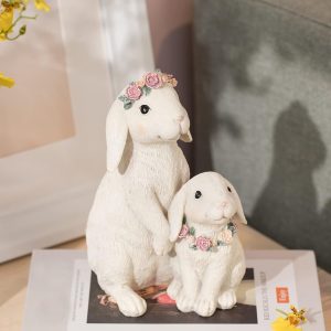 Newman House Studio Wedding Rabbit Statues Bunny F