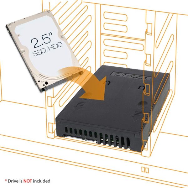 ICY DOCK 2.5" to 3.5" SATA (22pin) HDD SSD Conve