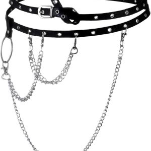 Eigso Punk Belts O-Rings Chains Goth Rock Steampun