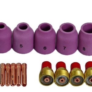 RIVERWELD TIG Gas Lens Collet Body Ceramic Cup 45V