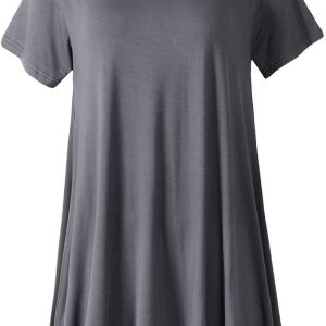 LARACE Plus Size Tops for Women Short Sleeve Shirt