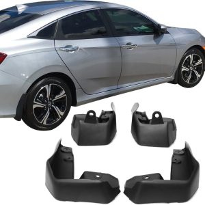 IKON MOTORSPORTS, Mud Guards Compatible With 2016-