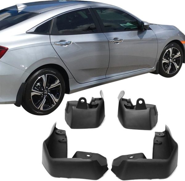 IKON MOTORSPORTS, Mud Guards Compatible With 2016-