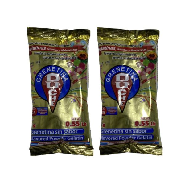 2 pack Duche-Grenetina Sin Sabor, Unflavored Powde