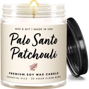 Scented Candles, Palo Santo Candle, Patchouli Cand