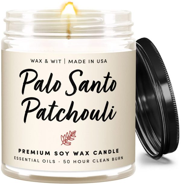Scented Candles, Palo Santo Candle, Patchouli Cand
