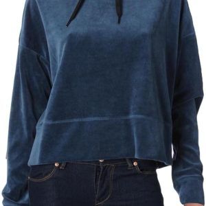 Calvin Klein Performance Womens Velour Cropped Swe