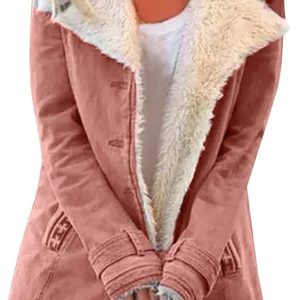 Womens Winter Coats, Women Fuzzy Fleece Lined Jack
