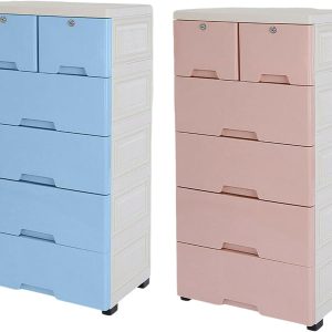 Futchoy Plastic Storage Cabinet 6 Drawer Units Ver