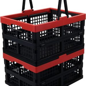 Cand 14 L Plastic Folding Storage Crate, Collapsib