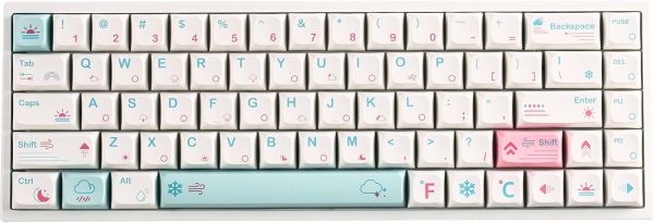 BOYI WK68 Hot Swappable RGB Mechanical Keyboard,Wi