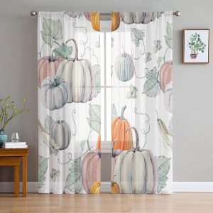 Trendier Semi Sheer Curtains 84 inch Length,Airy D