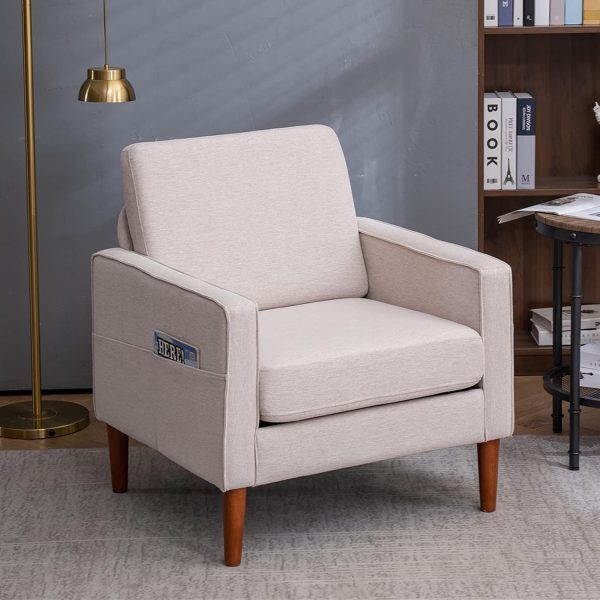 Karl home Accent Chair Mid-Century Modern Sofa Cha