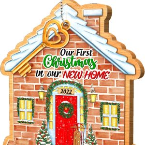 COUPLE FOX New Home Christmas Ornament 2022, House
