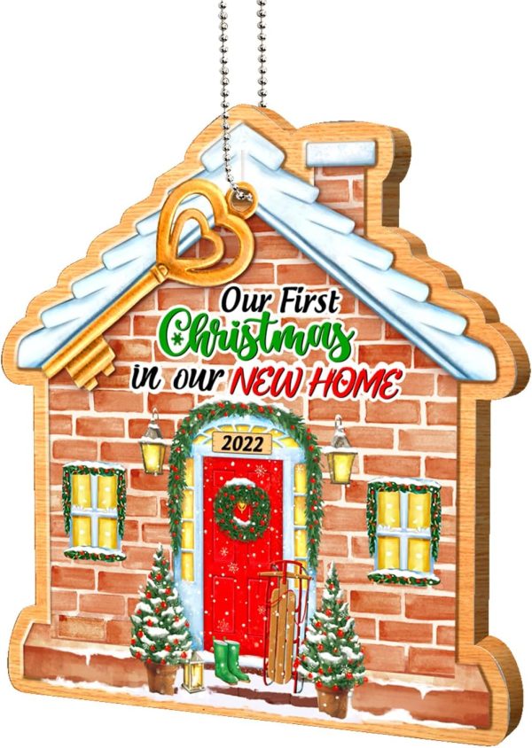 COUPLE FOX New Home Christmas Ornament 2022, House