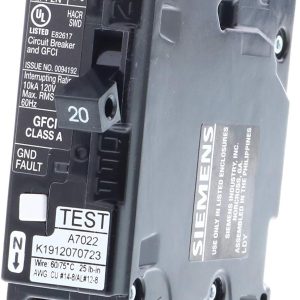 Disyuntor neutro enchufable Siemens QF120AN, 20 am